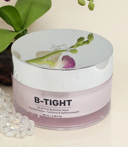Maelys B-Tight booty mask jar in a cream studio