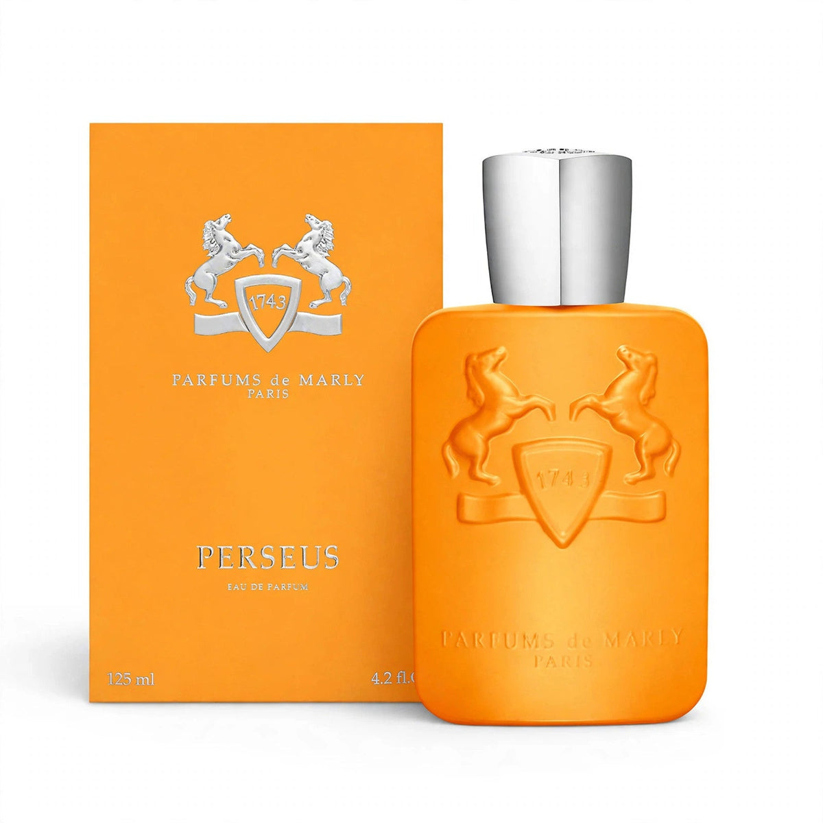 Parfums de Marly Perseus Eau de Parfum 125ml bottle and box on white background