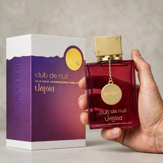 Armaf Club de Nuit Untold Eau de Parfum 105ml / 3.6oz for Unisex - styled product photo